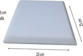 Geluidsisolatie – Akoestische panelen – Geluidsdemper – Wandpaneel - 5 Stuks - 25x25x5CM - Wit