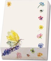 Bekking & Blitz - Memoblok - Memo blocnote - Notitieblok - Kunst - Memo blocnote - Vlinders & bloemen - Michelle Dujardin - Uniek design
