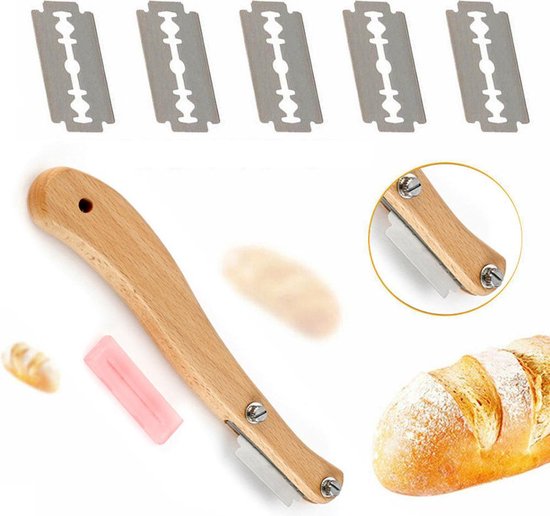 Foto: Premium deegmesje broodmesje lame baguette snijder brood bak accessoires snijgereedschap 5 messen