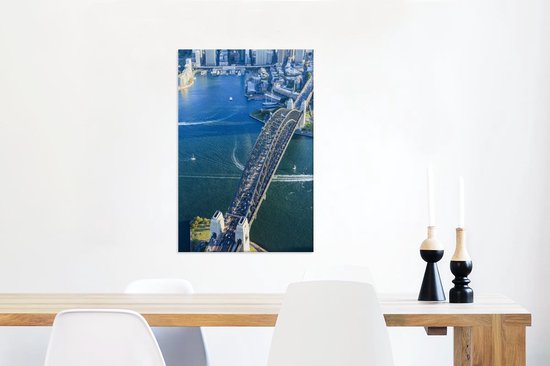 Vue sur le Sydney Harbour Bridge en Australie 40x60 cm - Tirage photo sur toile (Décoration murale salon / chambre)