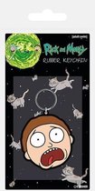 Rick and Morty Rick & Morty Morty Terrified Face - Rubberen Sleutelhanger