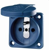INBOUWCONTACTDOOS 16A 2P+A 230V IP44 SCHUKO BLAUW