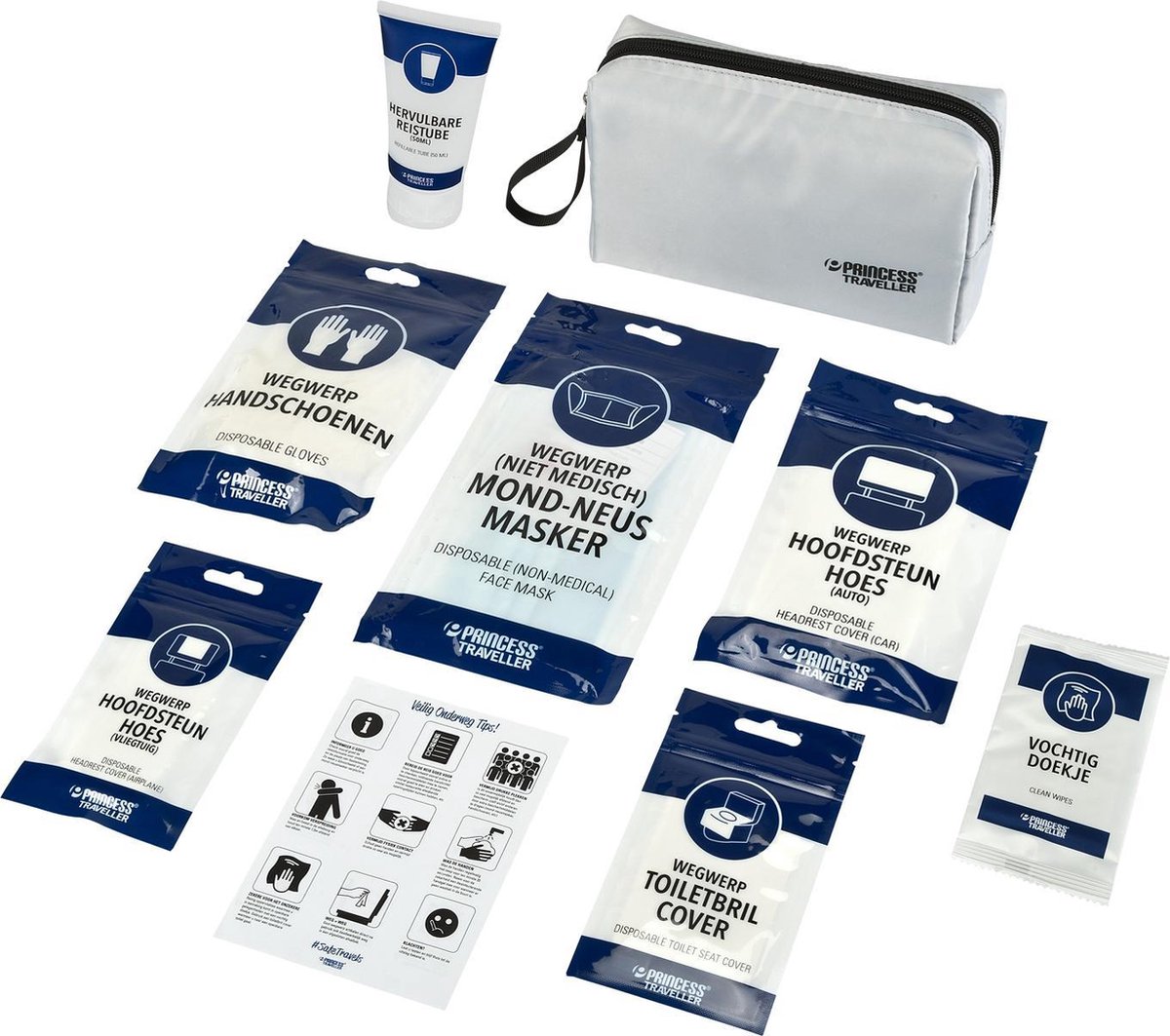 Princess Traveller -  Reis Toilettas met Travel Hygiëne Kit