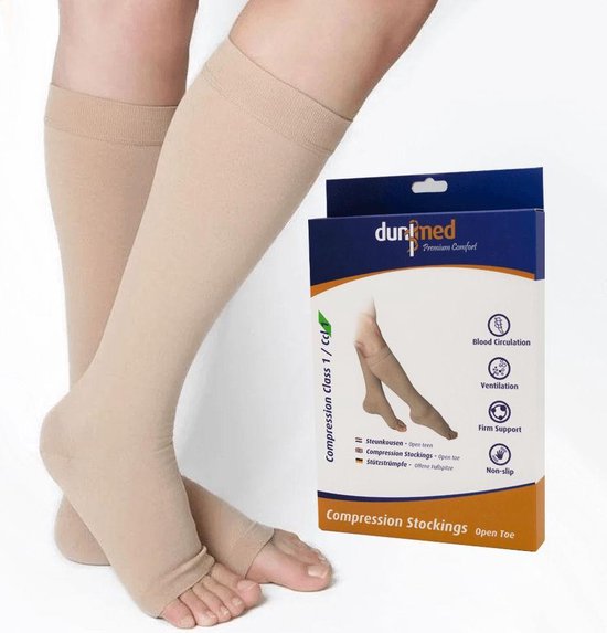 Dunimed Premium Compression Stockings Open Toe