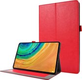 Voor Huawei Honor V6 / MatePad 10.4 inch Crazy Horse Texture Horizontale Flip Leren Case met 2-vouwbare houder & kaartsleuf (rood)