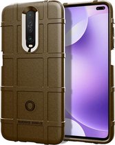 Voor Xiaomi RedMi K30 Volledige dekking schokbestendig TPU-hoesje (bruin)