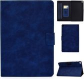 Voor Samsung Galaxy Tab A 10.1 (2019) T510 / T515 Koeienhuid Textuur Horizontale Flip Leren Case met Houder & Kaartsleuven (Blauw)