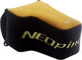 NEOpine neopreen schokbestendige draagtas met haak voor Nikon P1000-camera (bruin)
