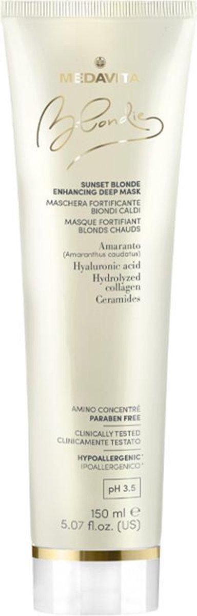 Medavita Blondie Sunset Blonde Enhancing Deep Mask Masker Blond Haar 150ml