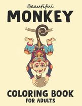 Beautiful Monkey Coloring Book For Adults