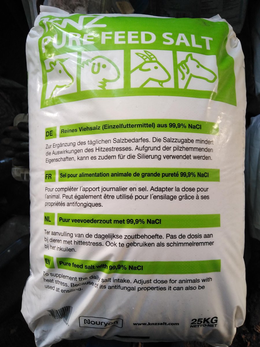veevoederzout , vijverzout 25 kg