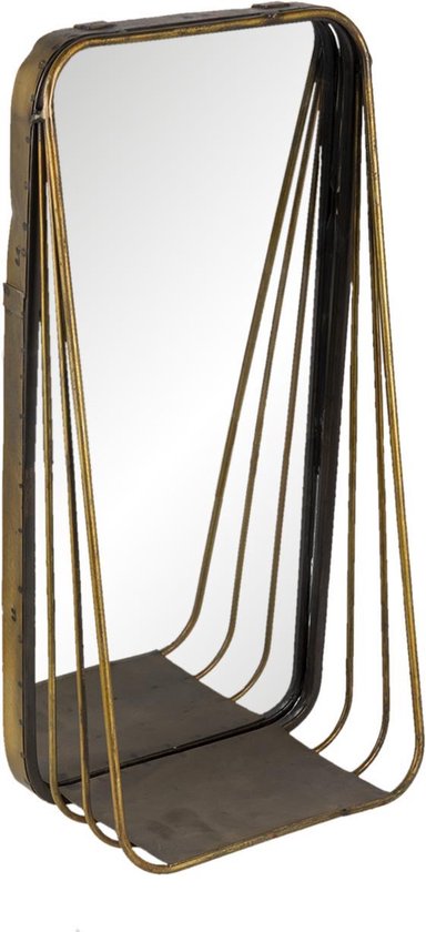 Clayre & Eef Miroir 19x39 cm Couleur cuivre Métal