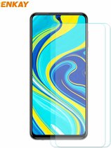 Voor Redmi Note 9S / Note 9 Pro 2 STUKS ENKAY Hat-Prince 0.26mm 9H 2.5D gebogen gehard glasfilm