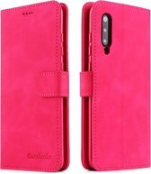 Voor Xiaomi Mi 9 Diaobaolee Pure Fresh Texture Horizontale Flip Leather Case, met houder & kaartsleuf & portemonnee & fotolijst (rood)