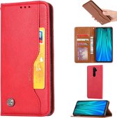 Voor Xiaomi Redmi Note8 Pro Kneed Skin Texture Horizontaal Flip Leren Case met Fotolijst & Houder & Kaartsleuven & Portemonnee (Rood)
