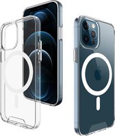 Yonovo®  MagSafe case voor iPhone 12 Clear - Hoesje Siliconenhoesje compatible - Transparant - voor Mobiele Wallet Kaarthouder Autohouder - Voor Apple MagSafe accessoires - Oplader draadloze 