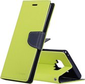GOOSPERY FANCY DIARY Horizontale Flip Leather Case voor Galaxy Note 9, met houder & kaartsleuven & portemonnee (groen)