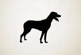 Silhouette hond - Greek Harehound - Griekse Harehound - M - 60x77cm - Zwart - wanddecoratie