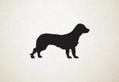 Silhouette hond - Alpine Dachsbracke - M - 52x90cm - Zwart - wanddecoratie