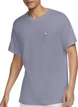 Nike Court Sportshirt - Maat S  - Mannen - blauw - grijs