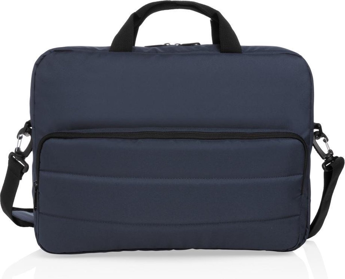 XD Xclusive Impact AWARE™ RPET 15,6" laptoptas rPET, PU donkerblauw