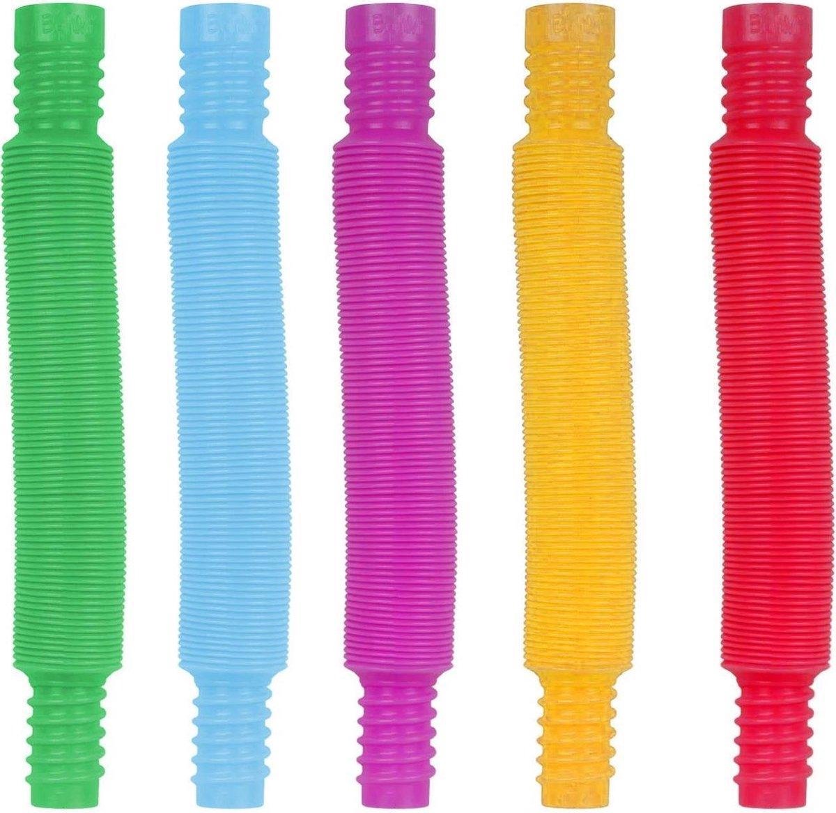 Pop Tube© - Fidget toys pakket - 5 stuks - Fidget toys - Fidget tube - ZTWK©