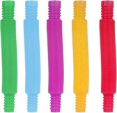 Pop Tube© - Fidget toys pakket - 5 stuks - Fidget toys - Fidget tube