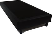 Bedworld Boxspring 90x210 cm Zonder matras s - Luxe Pu-leder - Antiallergeen - Zwart