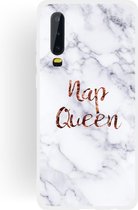 Queen Frosted Matte Semi-transparante TPU marmeren telefoonhoes voor Huawei P30