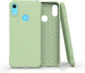 Voor Huawei Y6 / Y6 Prime 2019 Effen kleur TPU Slim schokbestendig beschermhoes (groen)