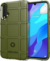Volledige dekking schokbestendige TPU Case voor Huawei Nove 5 Pro (Army Green)