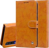 Voor Geschikt voor Xiaomi Mi A3 Business Style Oil Wax Texture Horizontal Flip Leather Case, met houder & kaartsleuven & portemonnee (bruin)