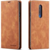 Voor OnePlus 7 Pro Forwenw Dream Series Oil Edge Strong Magnetism Horizontal Flip Leather Case with Holder & Card Slots & Wallet & Photo Frame (Brown)
