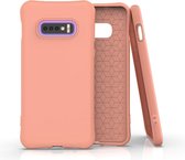 Voor Galaxy S10e effen kleur TPU Slim schokbestendige beschermhoes (oranje)