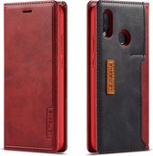 Voor Huawei P20 Lite LC.IMEEKE LC-001-serie PU + TPU kleuraanpassing berijpte horizontale flip lederen tas met houder en kaartsleuf (rood)