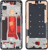 Front Behuizing LCD Frame Bezel Plate voor OPPO Reno3 5G / Reno3 4G PCHM30 CPH2043 (zwart)