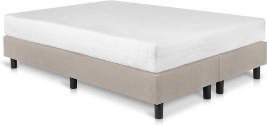 Bed4less 140 x 200 cm - Avec Matras - Double - Beige
