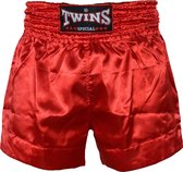 Twins Kickboks Shorts Muay Thai TTE D3 Rood Kies hier uw maat Twins Muay Thai Shorts: XXL - Jeans maat 36