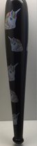 Opblaas Knuppel met afbeelding unicorn zwart 86 cm