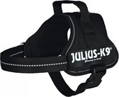 Julius k9 power-harnas / tuig voor labels zwart - mini/51-67 cm - 1 stuks