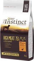True instinct high meat medium adult chicken - 12 kg - 1 stuks