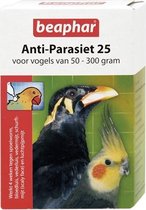 Beaphar anti-parasiet 25 vogel (50-300gr) - 2 pip - 1 stuks