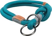 Trixie halsband hond be nordic slip met stop petrol / lichtgrijs - 40x0,8 cm - 1 stuks