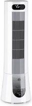 Klarstein Skyscraper Frost Air Cooler Fan Air Purifier Luchtbevochtiger, luchtverplaatsing: 100 m3 /h, 45 W, tank: 7 liter, 2 koelelementen, 90 ° oscillatie, verrijdbaar, verborgen