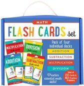 Math Flash Card Set: Addition, Subtraction, Multiplication, and Division Four-Deck Set