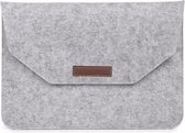 Hoes Sleeve Envelope Vilt - tot 13,6 inch - Grijs