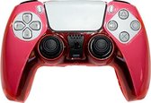 Controller case - Rood - Transparant - Geschikt voor Playstation 5