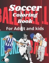 Soccer coloring book: Soccer coloring book