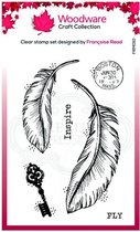 Woodware Clear stempel singles Two feathers