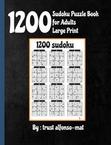 1200 sudoku puzzle book for adults large print